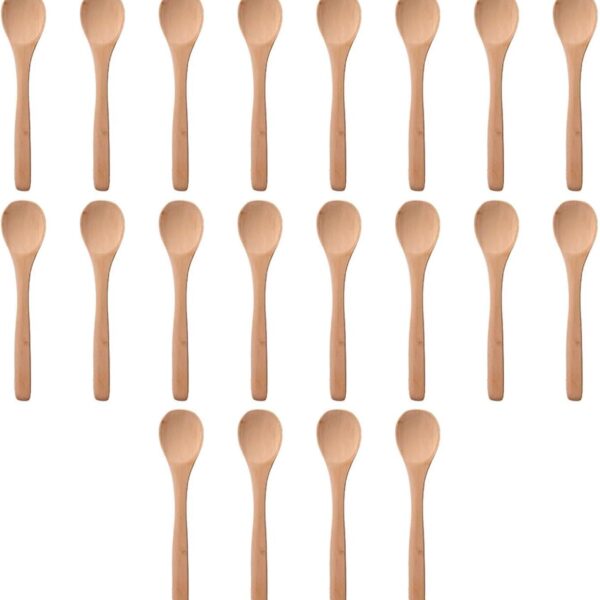 Kitchen Wooden Spoon Set (20-Piece), Natural Wood, Long-Handled