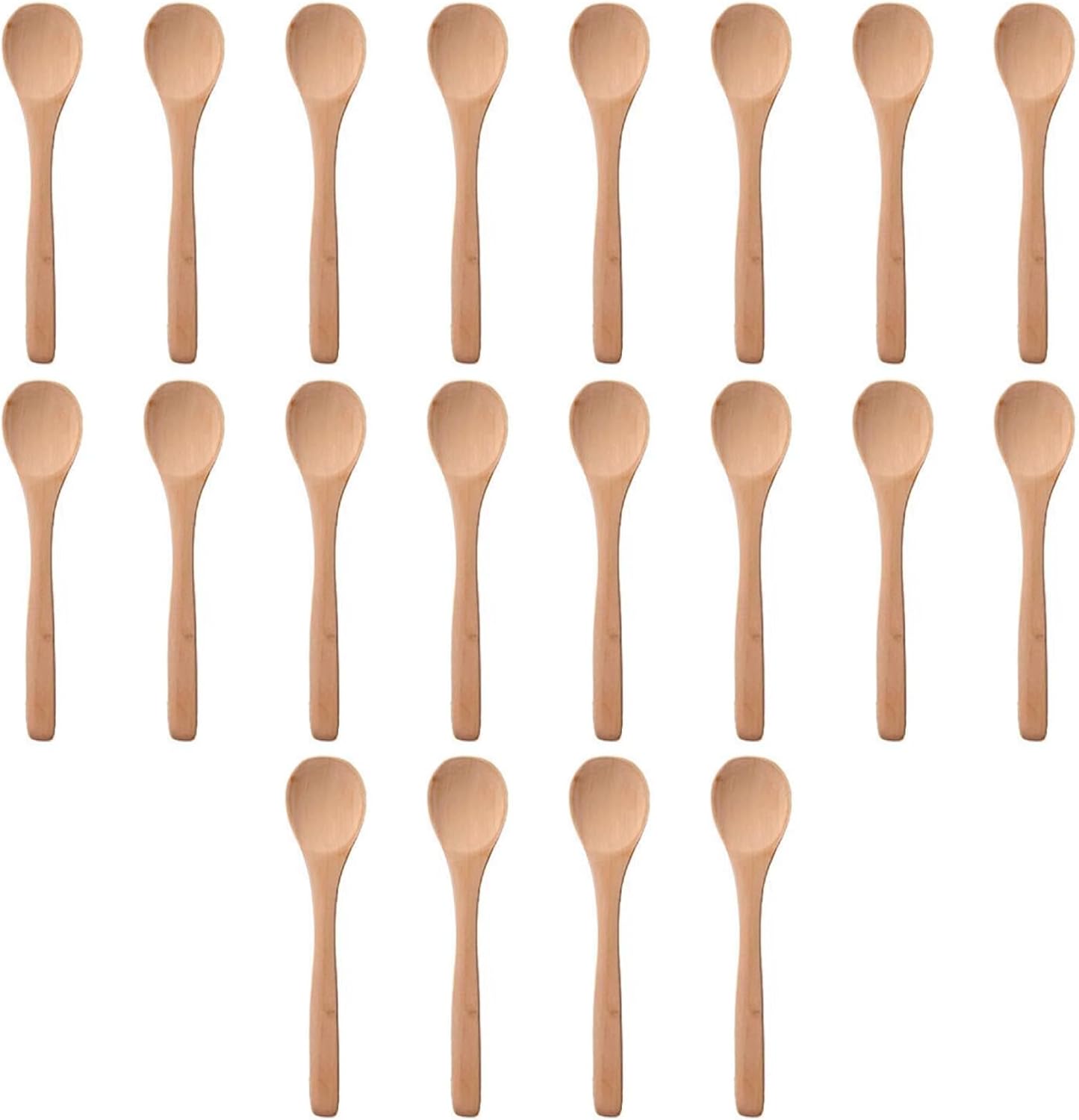 Kitchen Wooden Spoon Set (20-Piece), Natural Wood, Long-Handled