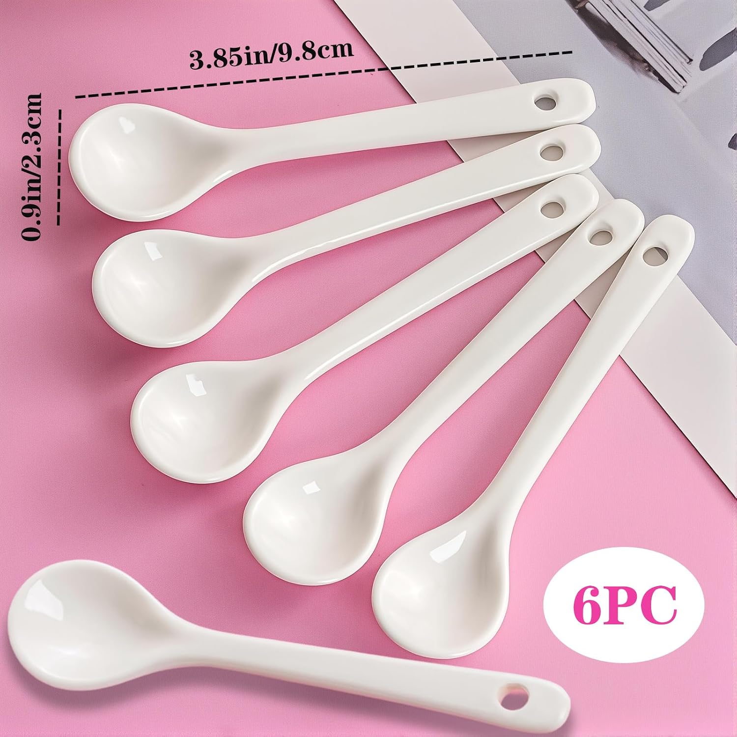 Small Seasoning Jar Spoon Set (6-Piece), For Salt, Sugar, And Honey - Image 2
